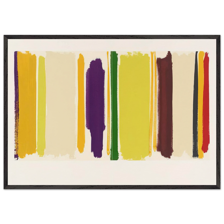 Untitled From The Shapes of Colour - 1978 N1 - Patrick Heron 70x100 cm / 28x40 inches Framed Art Print – Black Wooden Frame