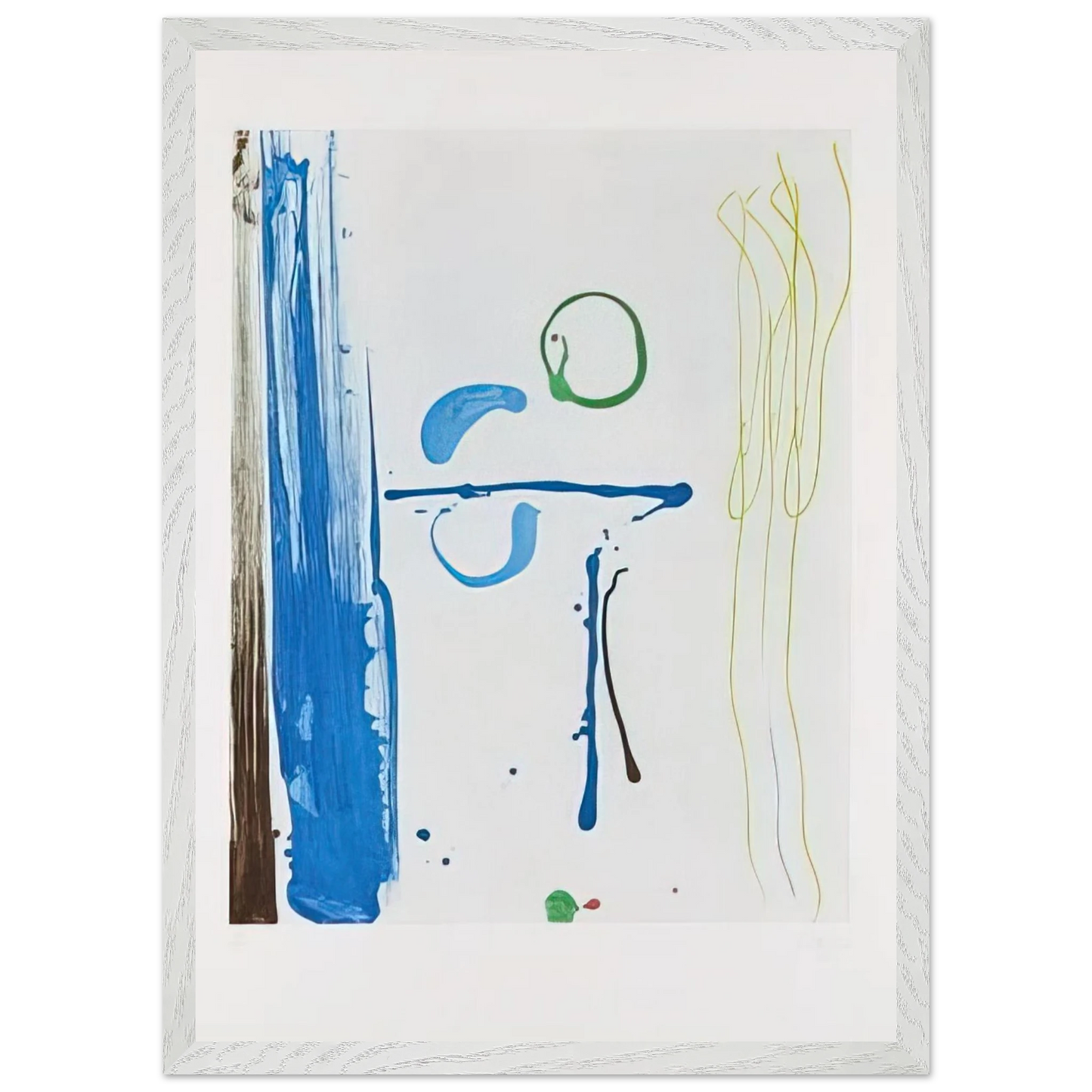 Helen Frankenthaler - Sunshine After Rain - 1987 Wall art - A1 (59.4 x 84.1 cm) - Premium Wooden Framed Poster With Fine Art Paper - Black frame