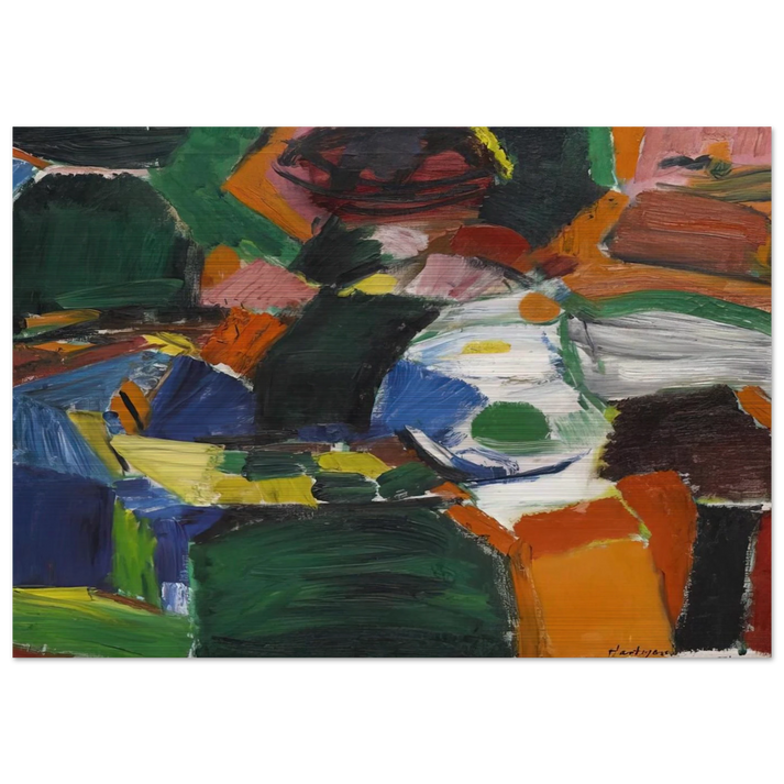 Orchard Street #2 - Grace Hartigan Brushed Aluminum Print - 70x100 cm / 28x40 inches | Grace Hartigan Aluminum Print | Grace Hartigan Prints