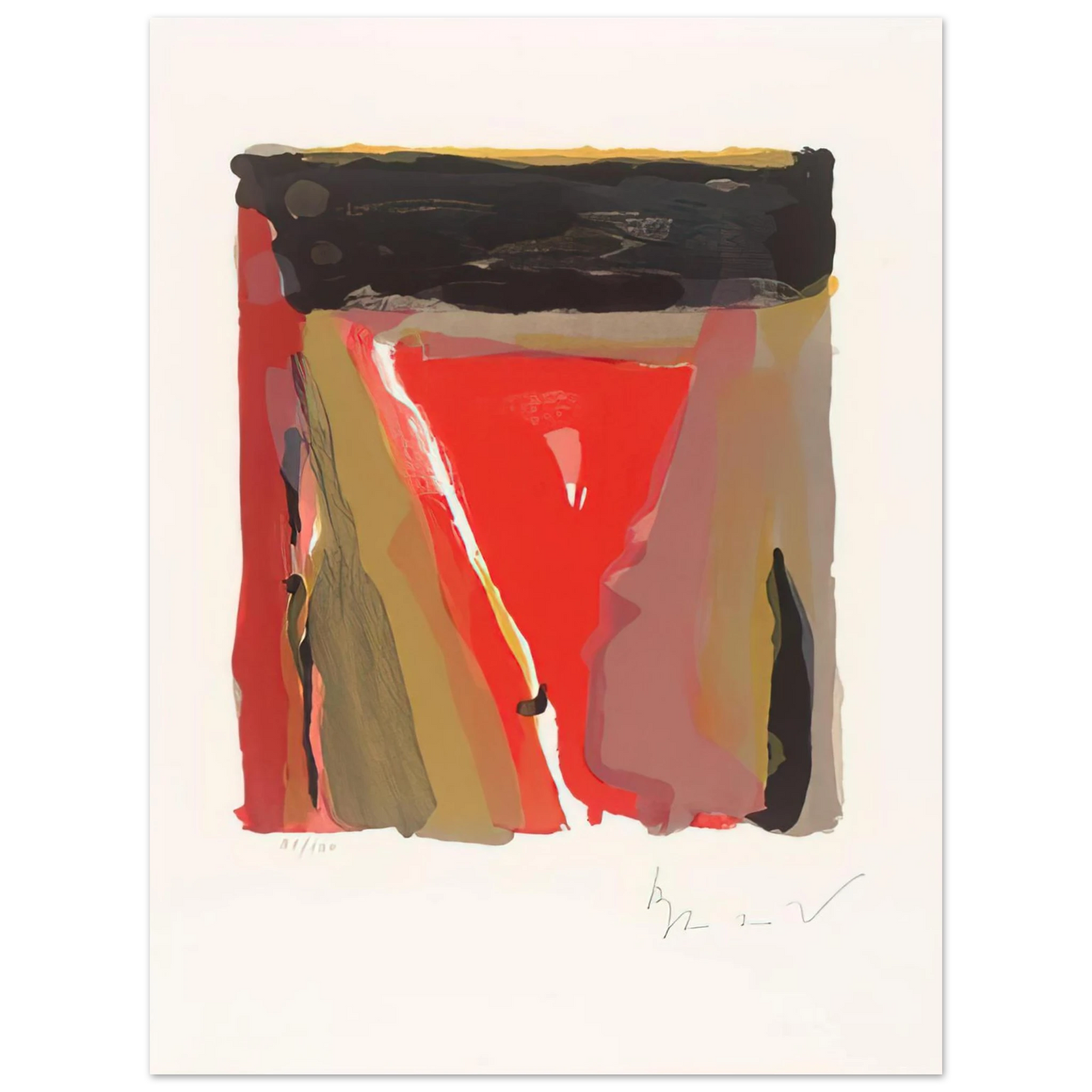 Bram van Velde - Untitled - 1976 Fine Art Poster - Default Title