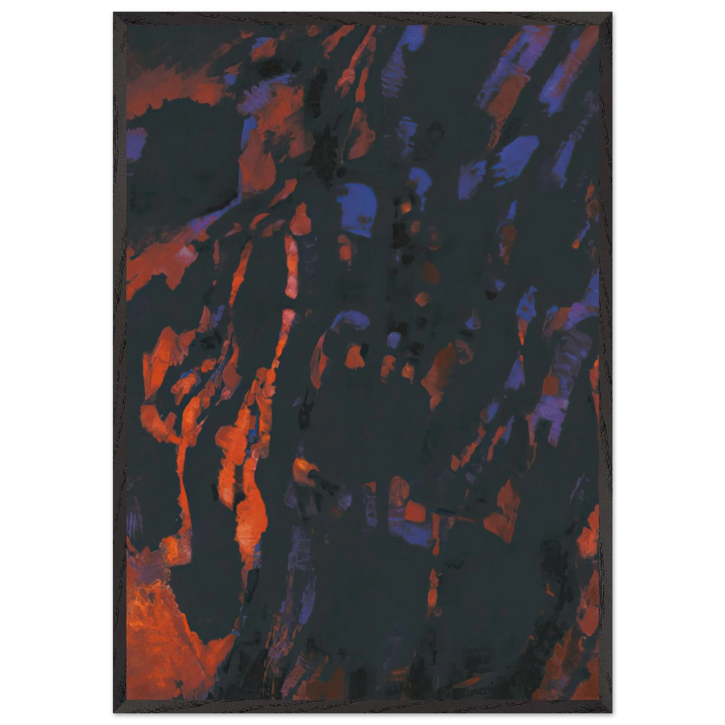 Tumulte - 1961 - Alfred Manessier Framed Art Print – Black Wooden Frame - Default Title - -Framed Art Print