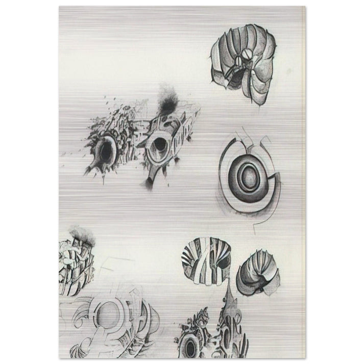 UNTITLED 1961 1 - Lee Bontecou Brushed Aluminum Print - 70x100 cm / 28x40 inches | Lee Bontecou Aluminum Print | Lee Bontecou Prints