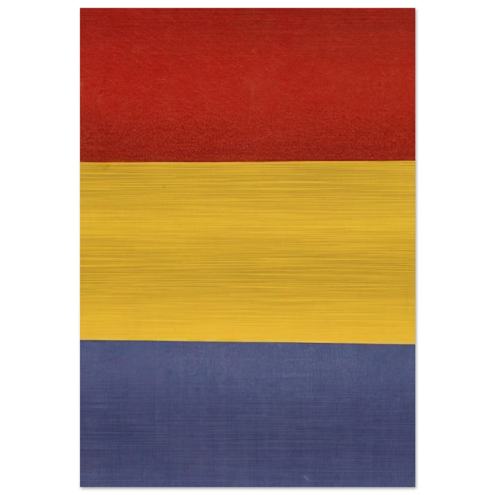 Red, Yellow, Blue - Ellsworth Kelly Brushed Aluminum Print - 70x100 cm / 28x40 inches | Ellsworth Kelly Aluminum Print | Ellsworth Kelly Prints