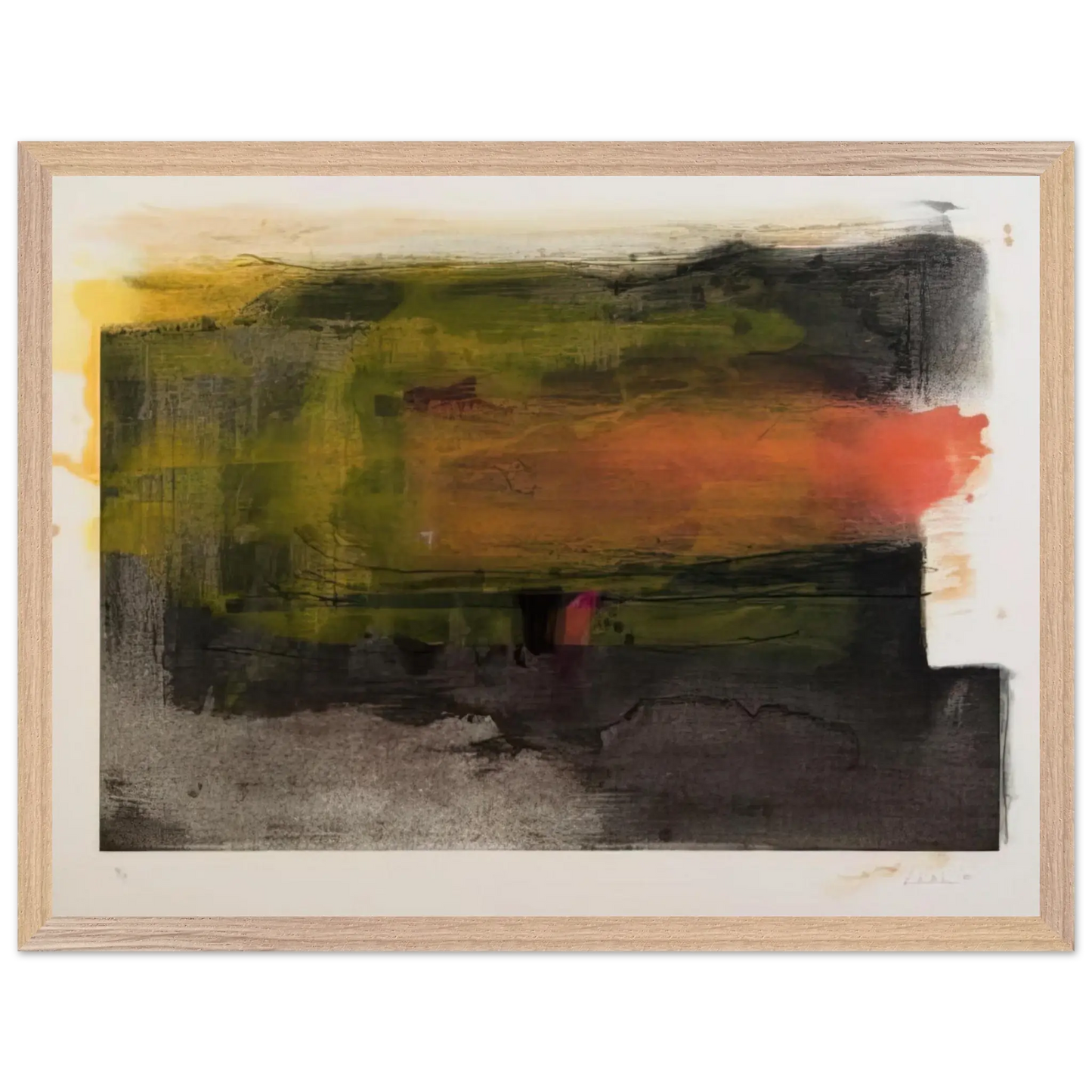 Helen Frankenthaler - Deep Sun - 1983 Wall art - 20x25 cm / 8x10 Inches - Fine Art Poster - -