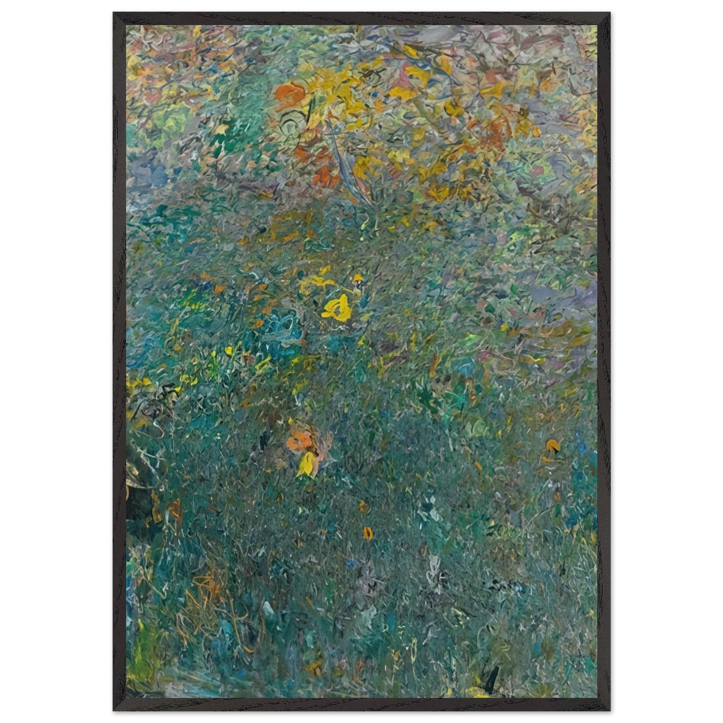 HYDROGEN 1961 - Milton Resnick 70x100 cm / 28x40 inches Framed Art Print – Black Wooden Frame