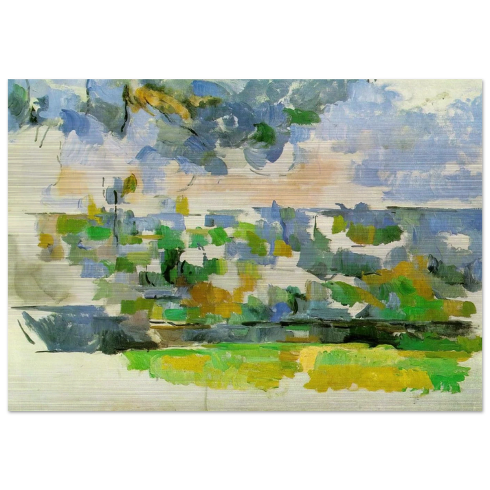 The Garden at Les Lauves - Paul Cézanne Brushed Aluminum Print - 70x100 cm / 28x40 inches | Paul Cézanne Aluminum Print | Paul Cézanne Prints