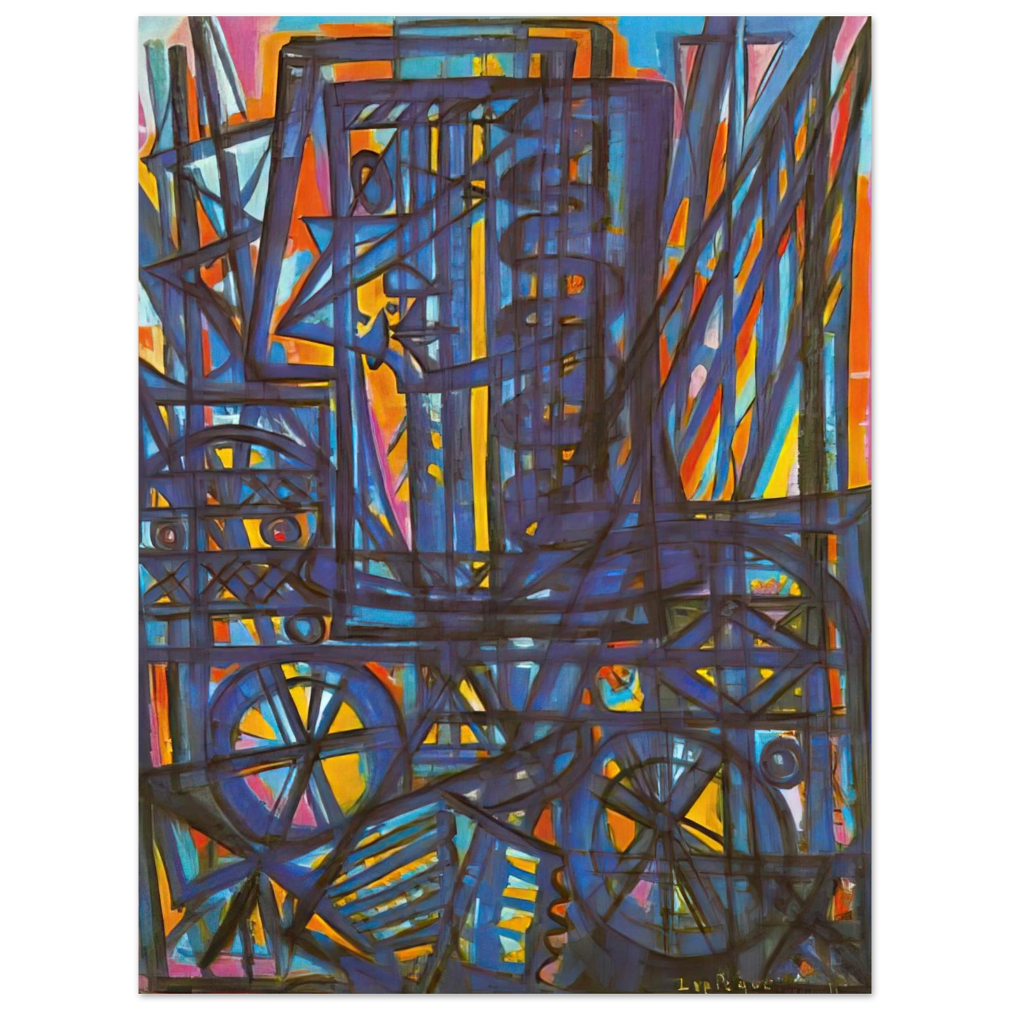 Charles Lapicque - Jeanne d'Arc traversant la Loire - 1940 Fine Art Poster - Default Title