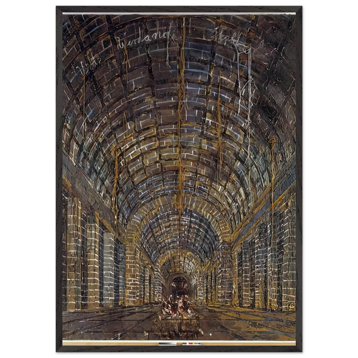 URD VERDANDI SKULD THE NORNS 1983 - Anselm Kiefer 70x100 cm / 28x40 inches Framed Art Print – Black Wooden Frame