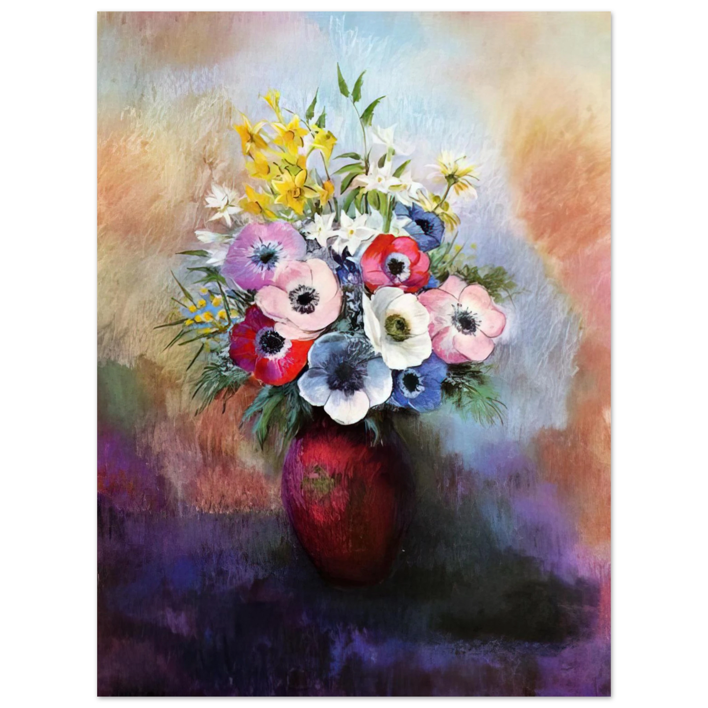 Odilon Redon - ANEMONES Fine Art Poster - Default Title