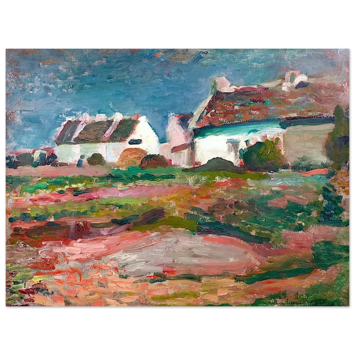 Henri Matisse - MAISONS A KERVILAHOUEN BELLE ILE 1896 75x100 cm / 30x40inches Fine Art Poster