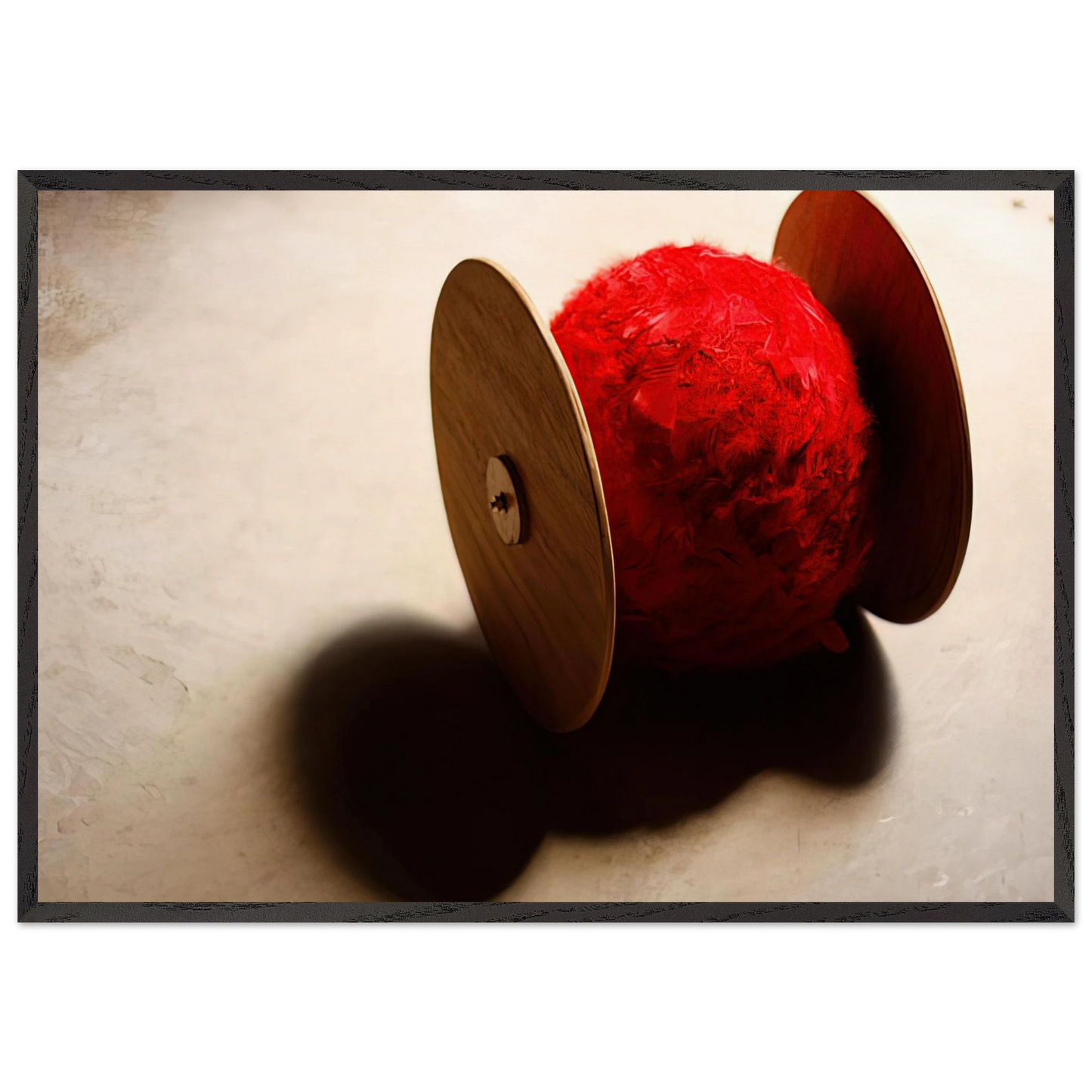 Wheels with ball - 2001 - Lygia Pape 70x100 cm / 28x40 inches Framed Art Print – Black Wooden Frame