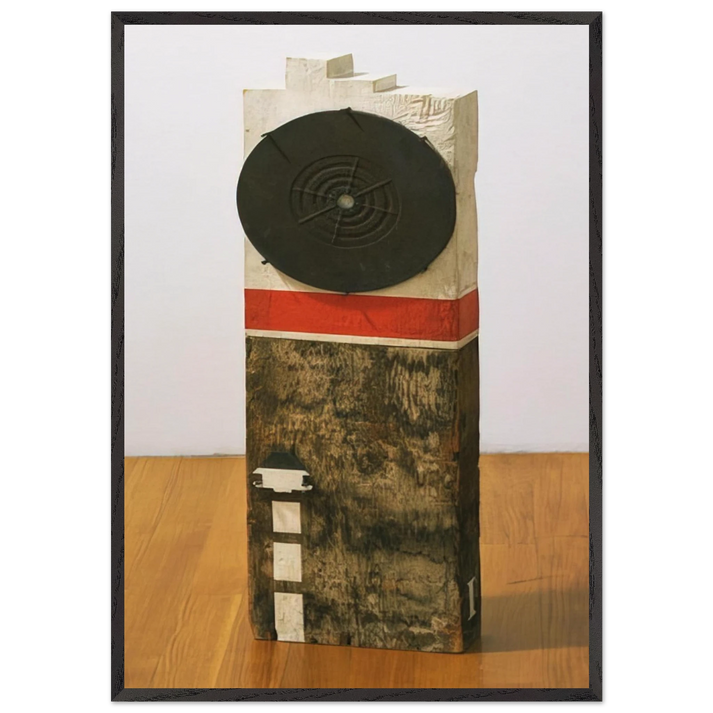 French Atomic Bomb - Robert Indiana 70x100 cm / 28x40 inches Framed Art Print – Black Wooden Frame