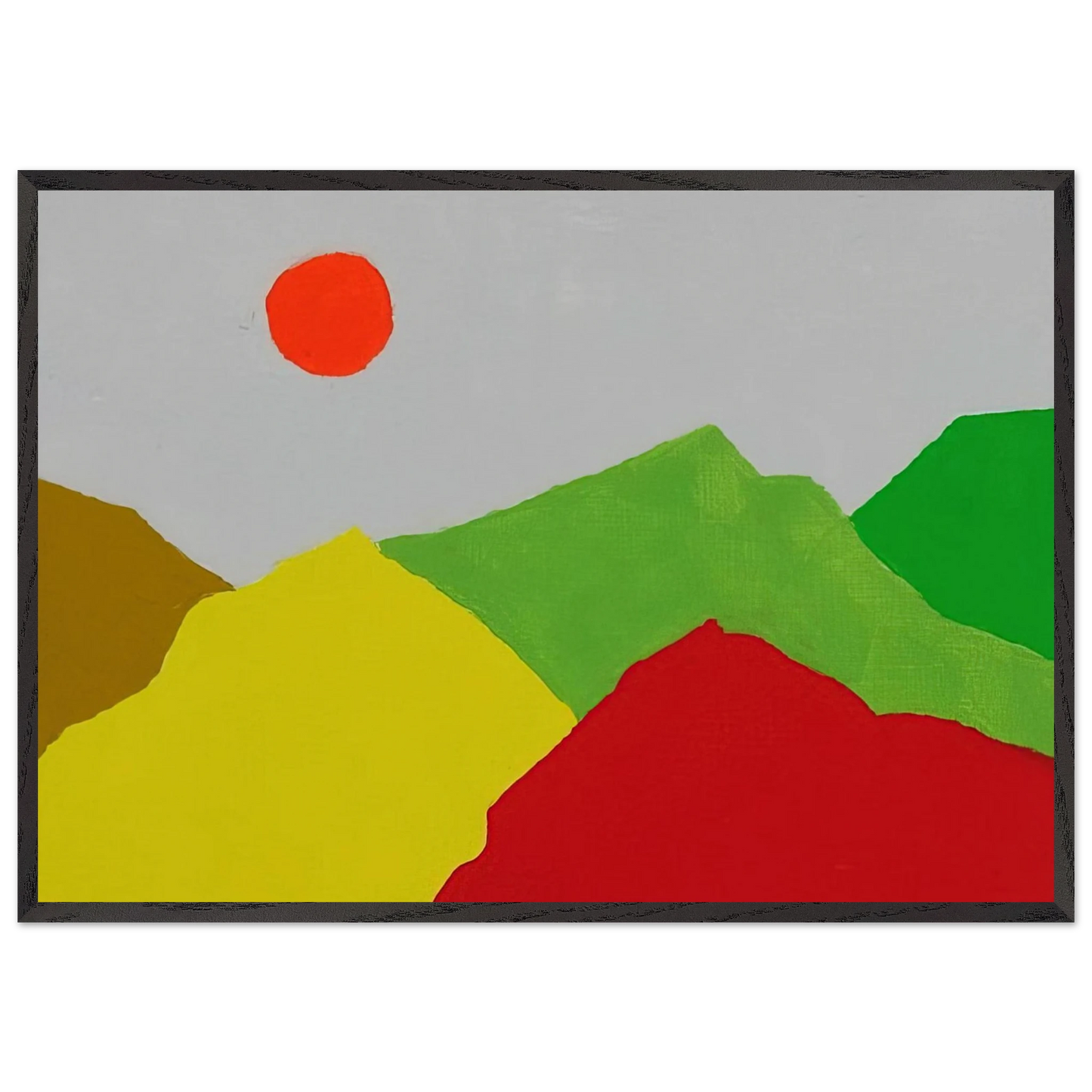 Untitled - 2013 - Etel Adnan Framed Art Print – Black Wooden Frame - Default Title - -Framed Art Print