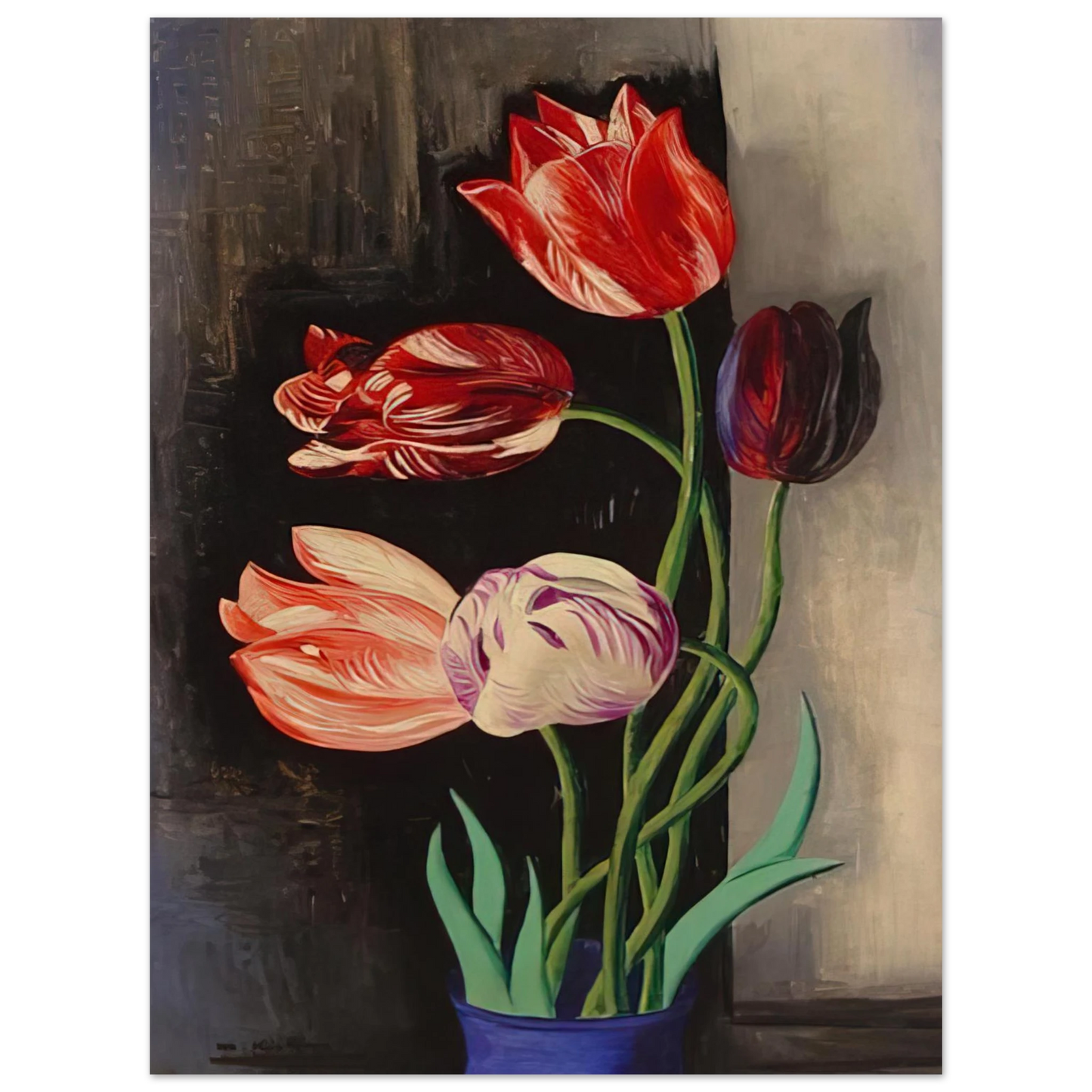 Moise Kisling - TULIPS Fine Art Poster - Default Title