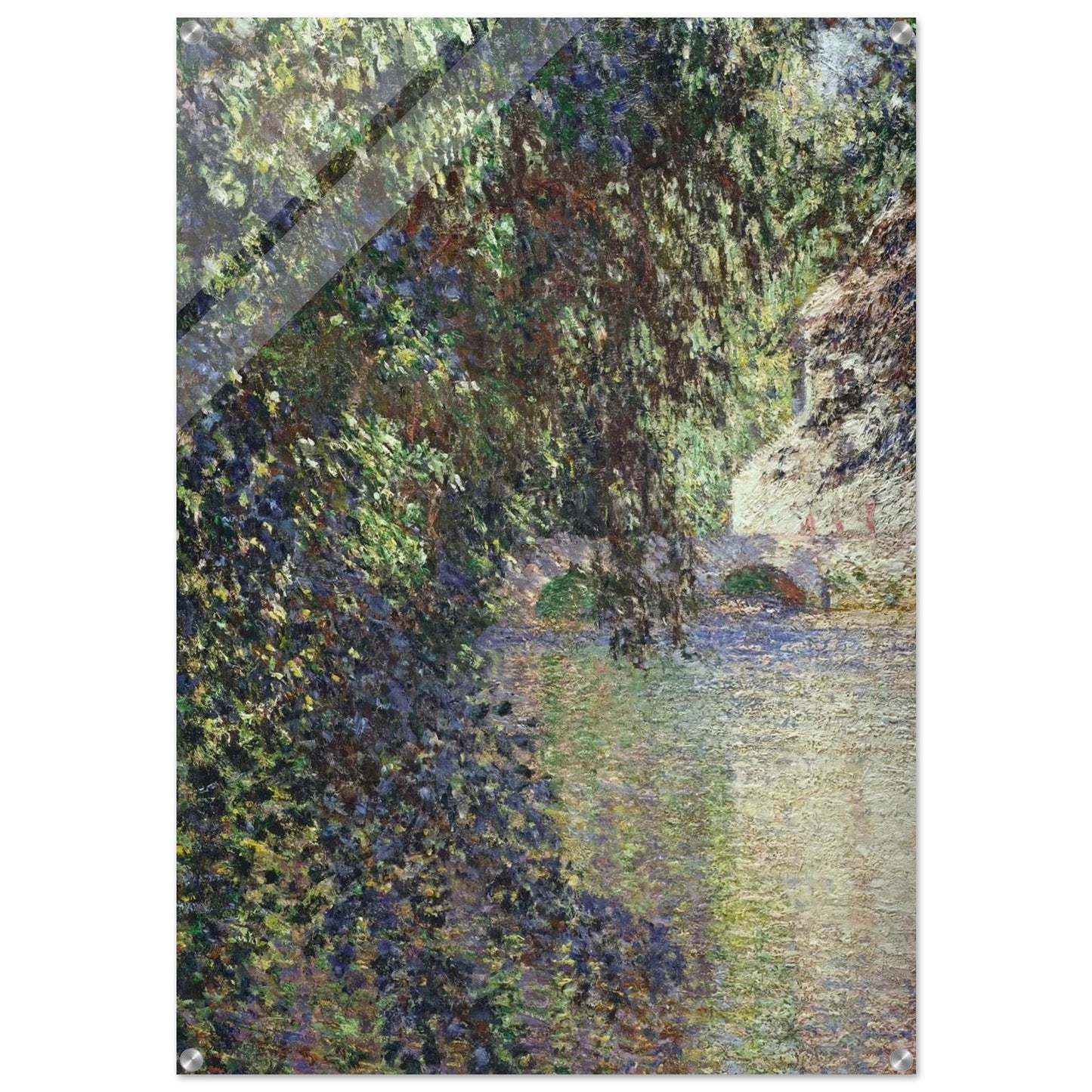 Watermill at Limetz - claude monet Acrylic Print - 70x100 cm / 28x40″ inches