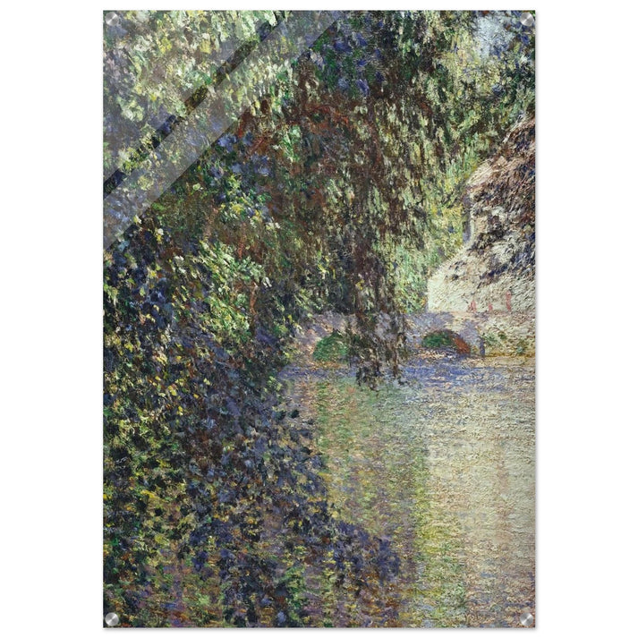 Watermill at Limetz - claude monet Acrylic Print - 70x100 cm / 28x40″ inches