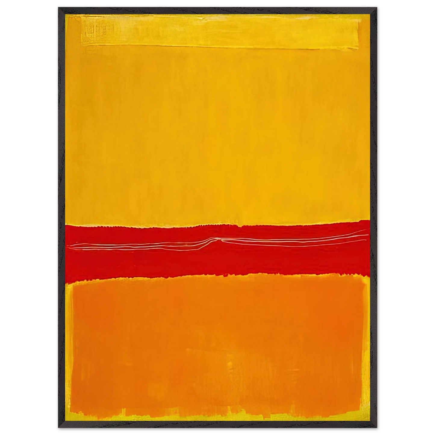 Mark Rothko - No.5No.22 - 1950 Wall Art - 60x80 cm / 24x32 inches - Premium Wooden Framed Poster With Fine Art Paper - Wood frame