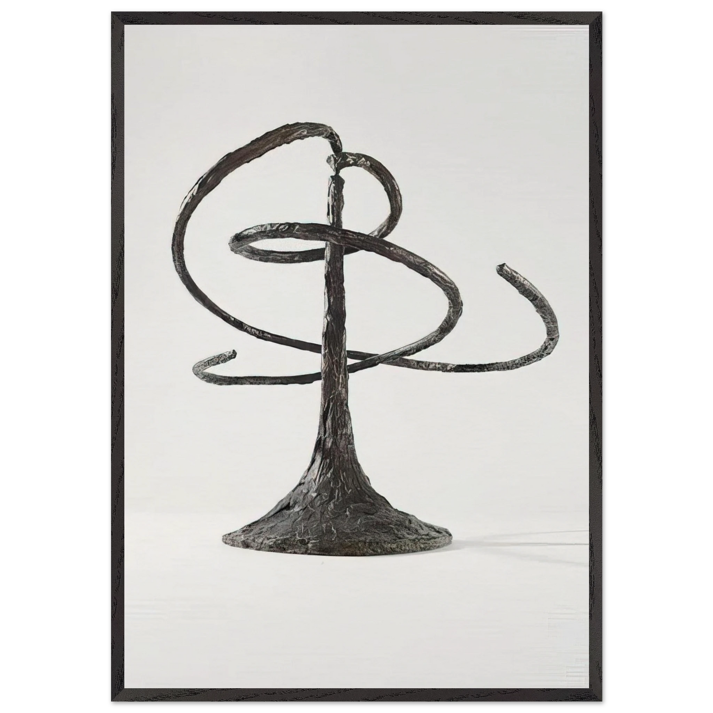 THE HELICES DOUBLE HELIX 1944 - Alexander Calder Framed Art Print – Black Wooden Frame - Default Title - -Framed Art Print