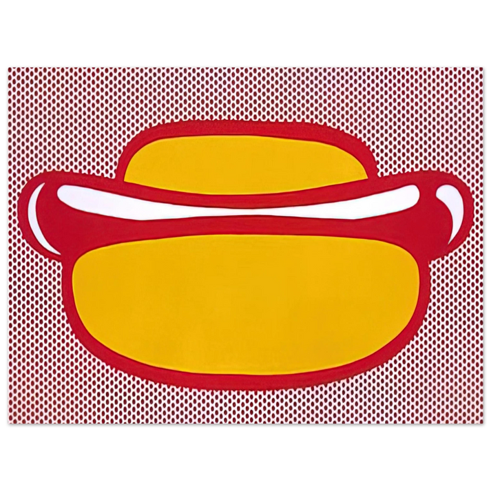 Roy Lichtenstein - HOT DOG 1964 75x100 cm / 30x40inches Fine Art Poster