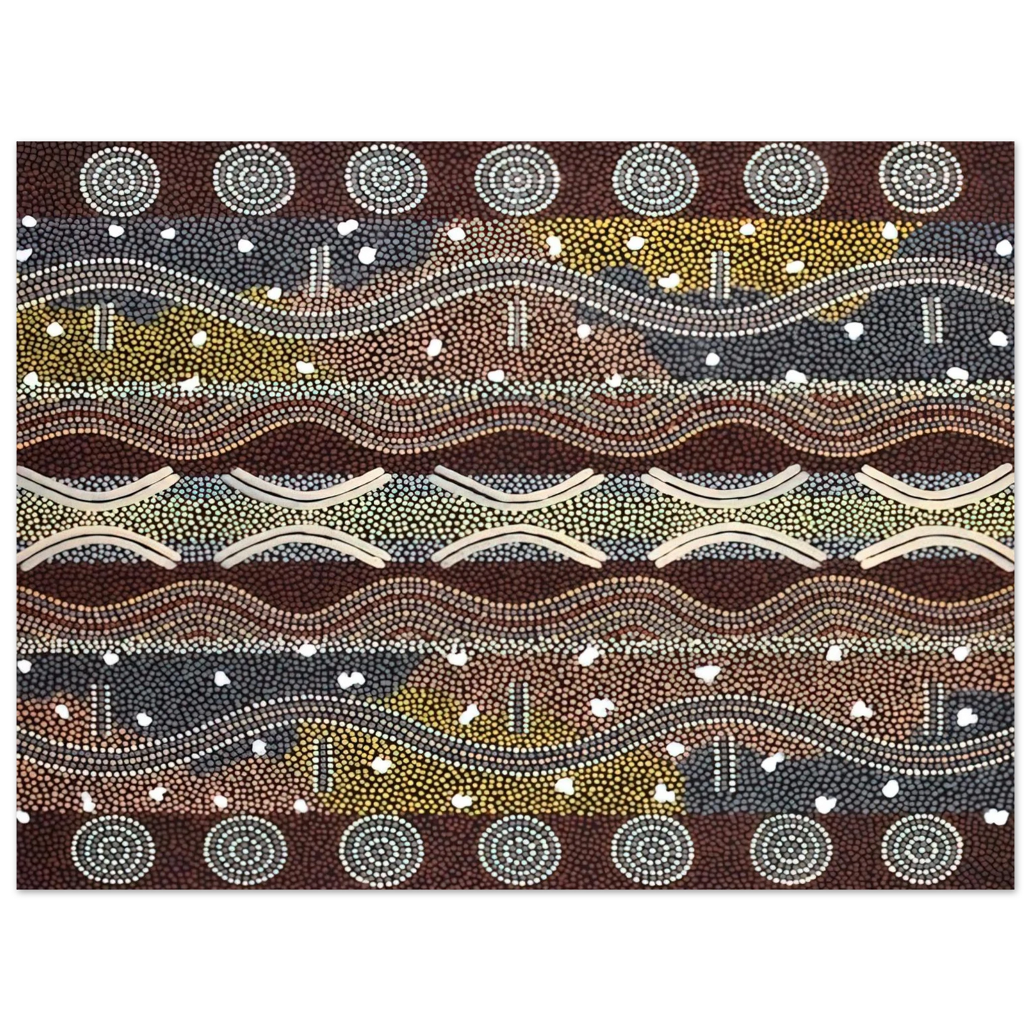 Clifford Possum Tjapaltjarri - Napperby Dreaming - 1998 Fine Art Poster - Default Title
