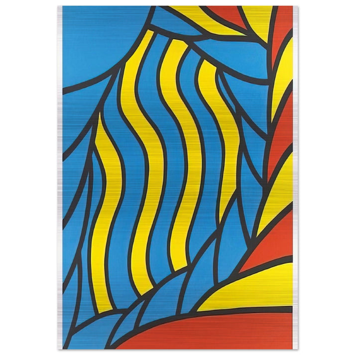 Flying Circus - 1965 - Nicholas Krushenick Brushed Aluminum Print - 70x100 cm / 28x40 inches | Nicholas Krushenick Aluminum Print | Nicholas Krushenick Prints