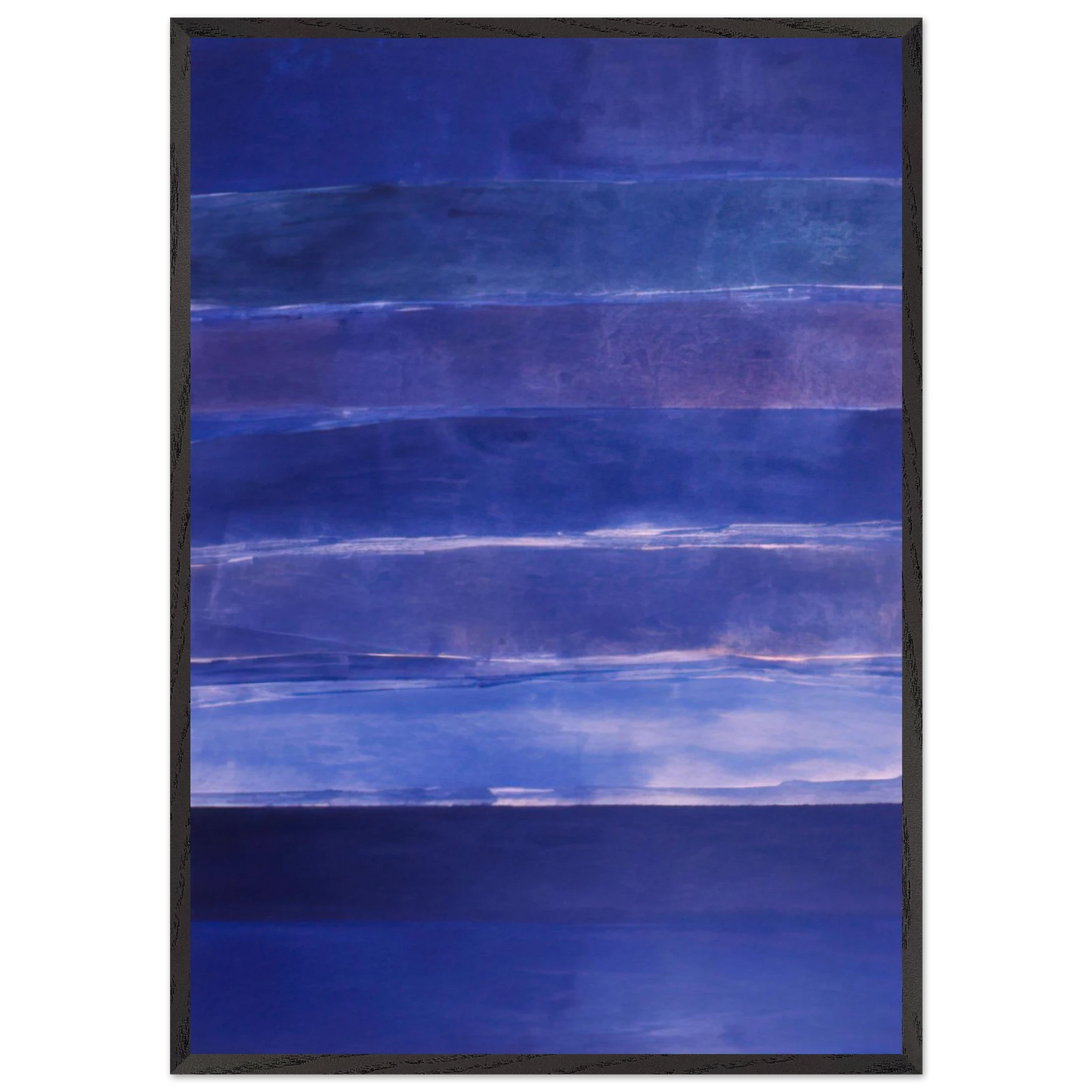 Ocean Love - 1981 - Ronnie Landfield 70x100 cm / 28x40 inches Framed Art Print – Black Wooden Frame