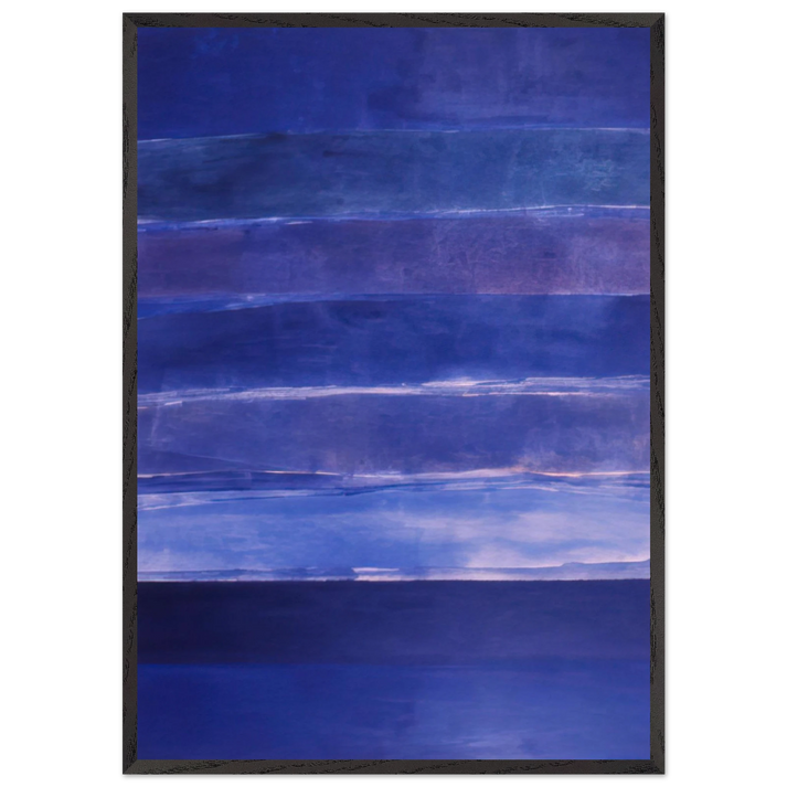 Ocean Love - 1981 - Ronnie Landfield 70x100 cm / 28x40 inches Framed Art Print – Black Wooden Frame