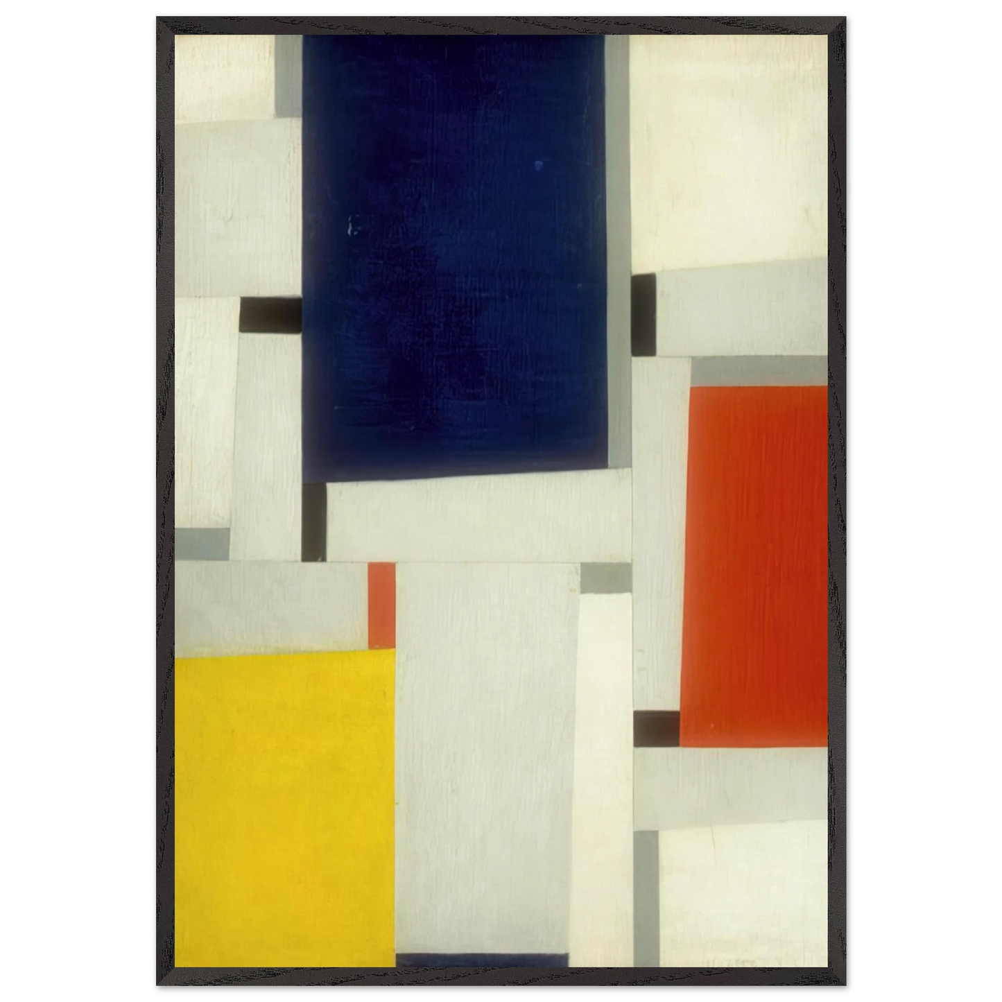 Relational Painting 64 - 1953 - Fritz Glarner Framed Art Print – Black Wooden Frame - Default Title - -Framed Art Print