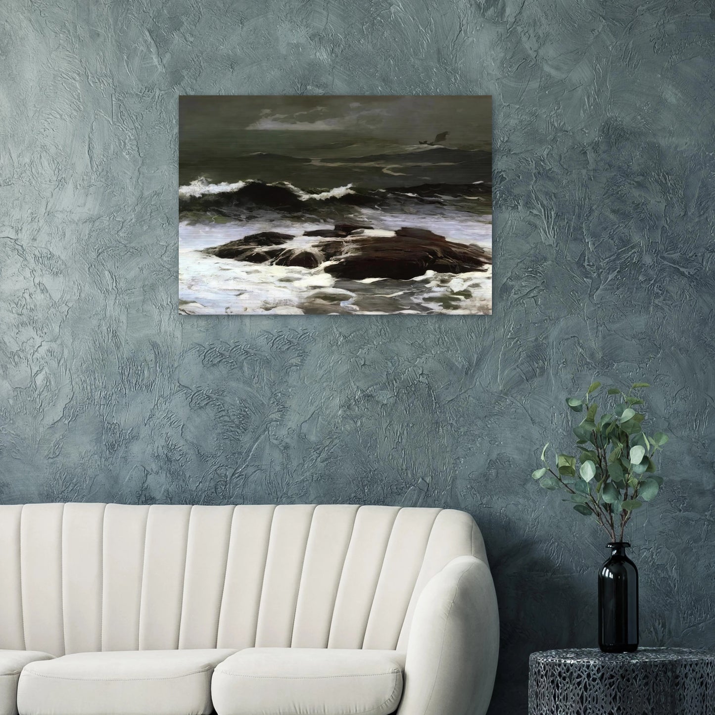 SUMMER SQUALL 1904 - Winslow Homer Brushed Aluminum Print - 70x100 cm / 28x40 inches | Winslow Homer Aluminum Print | Winslow Homer Prints