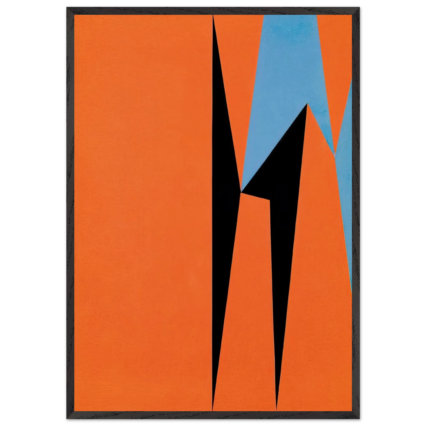 Dichotomic Organization - 1959 - Lorser Feitelson 70x100 cm / 28x40 inches Framed Art Print – Black Wooden Frame