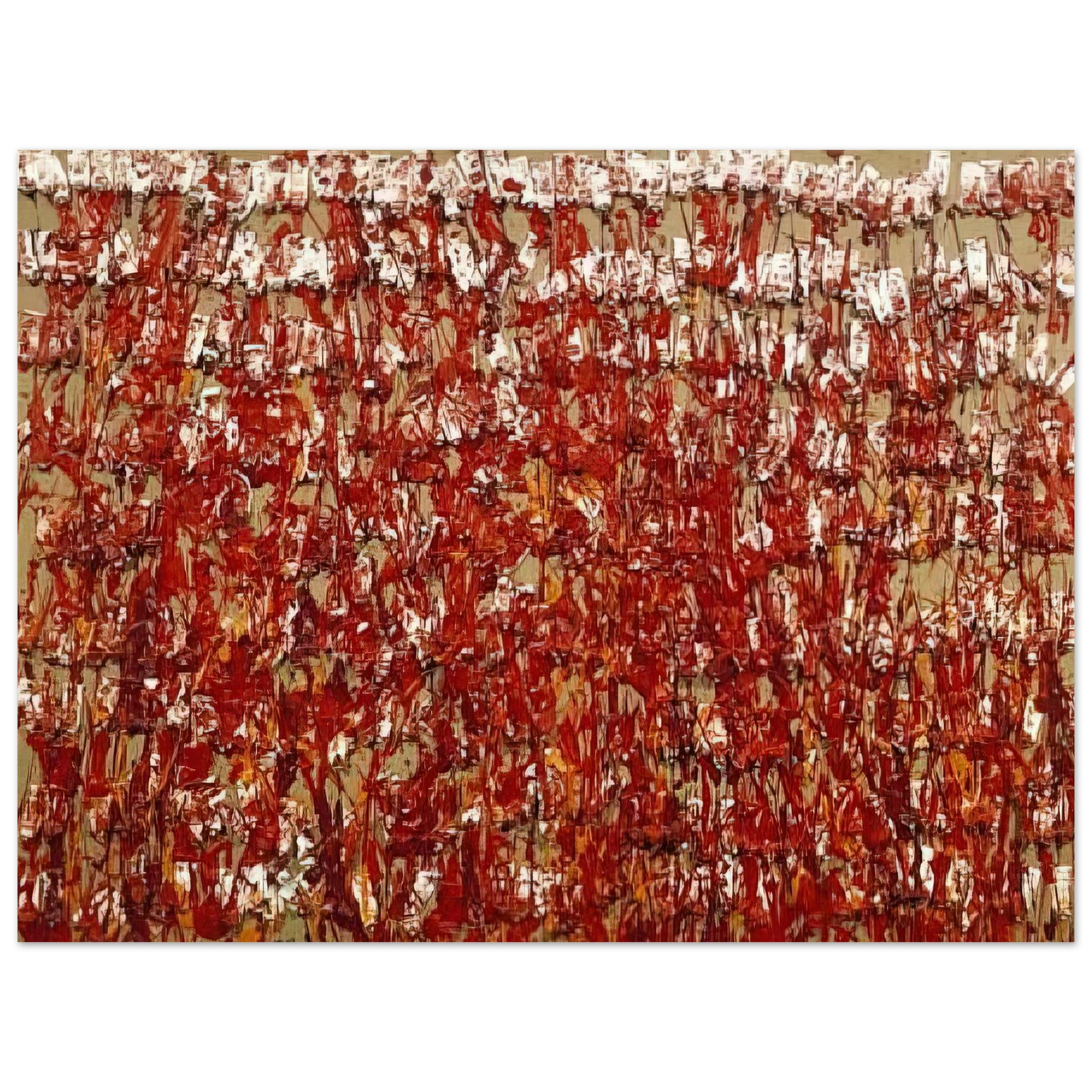 Arman - Red Tubes of Paint - 1980 Fine Art Poster - Default Title