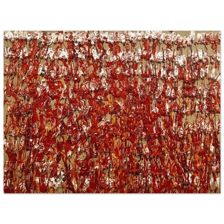 Arman - Red Tubes of Paint - 1980 75x100 cm / 30x40inches Fine Art Poster