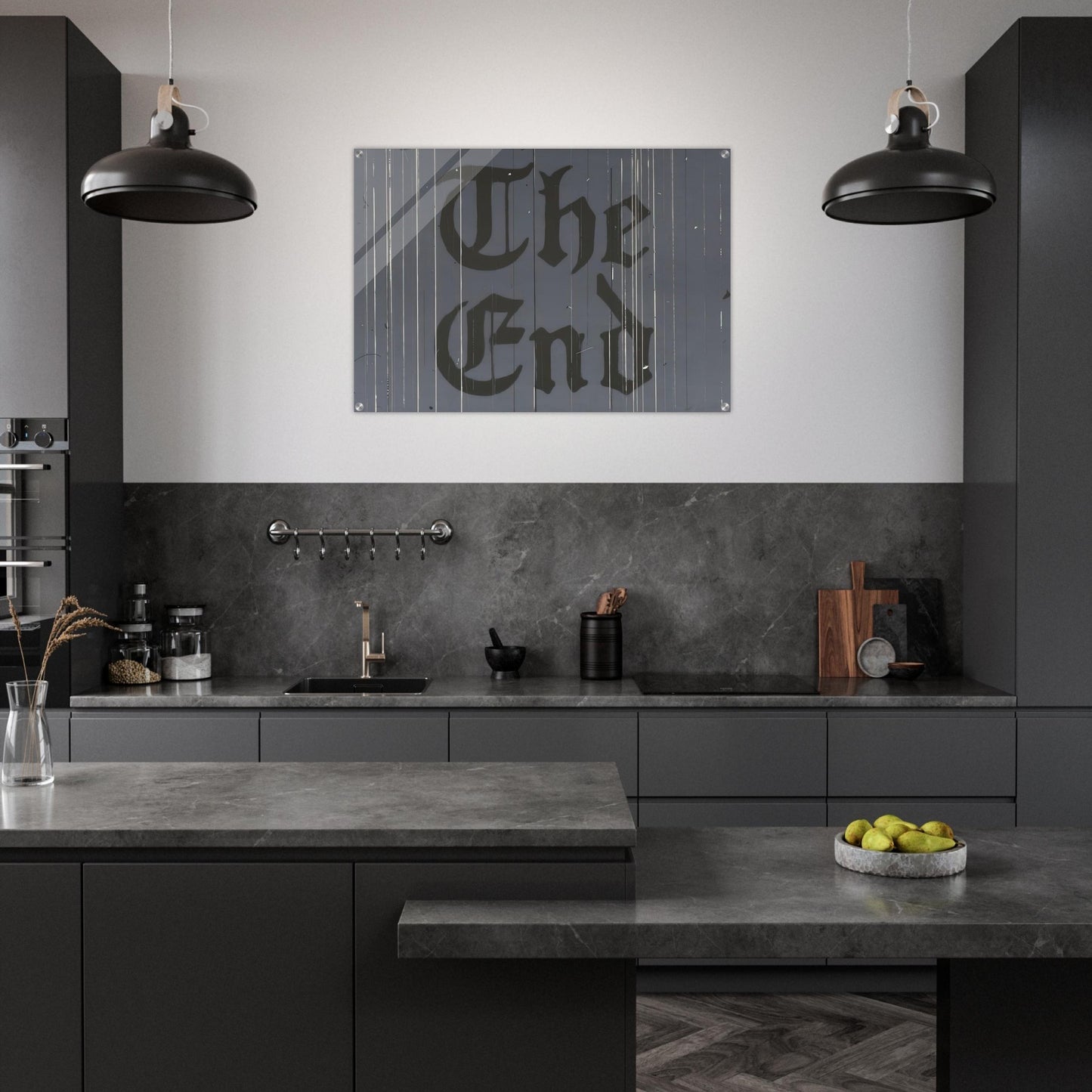 THE FINAL END 1991 - Edward Ruscha Acrylic Print - 70x100 cm / 28x40″ inches