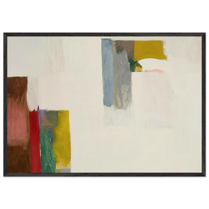 Untitled - 1974 N7 - Giorgio Cavallon 70x100 cm / 28x40 inches Framed Art Print – Black Wooden Frame