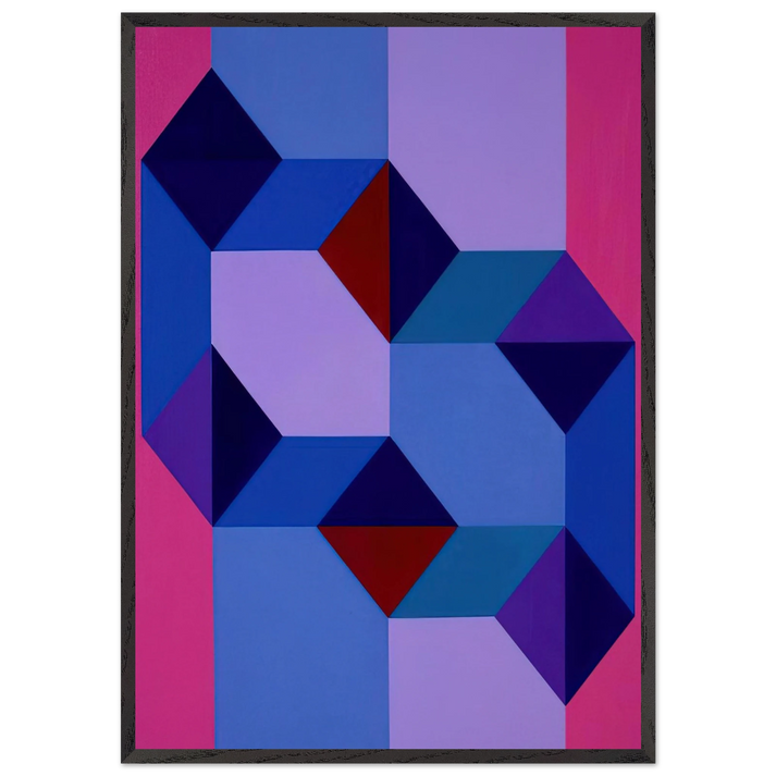 Untitled - Concretism N2 - Tomas Maldonado 70x100 cm / 28x40 inches Framed Art Print – Black Wooden Frame