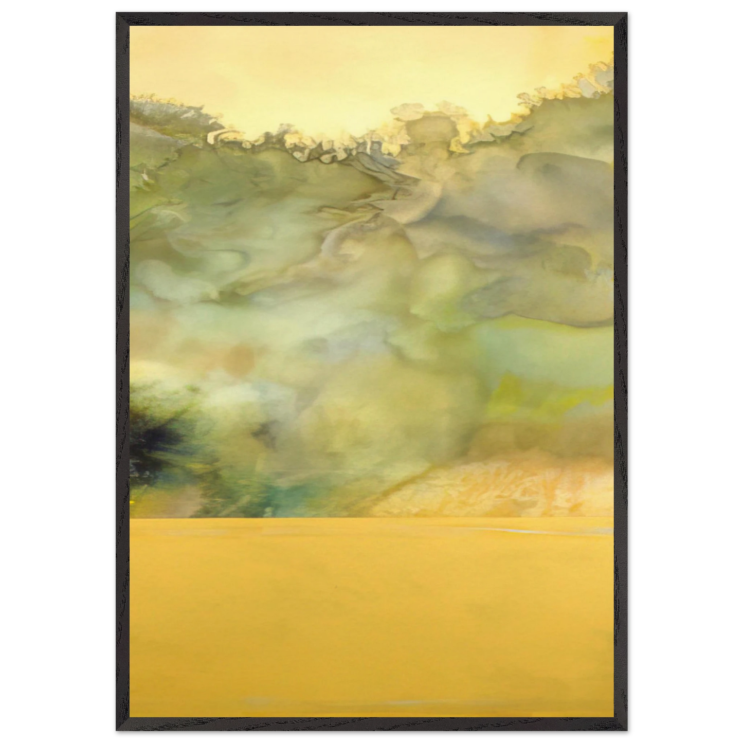 Elijah - 1969 - Ronnie Landfield 70x100 cm / 28x40 inches Framed Art Print – Black Wooden Frame