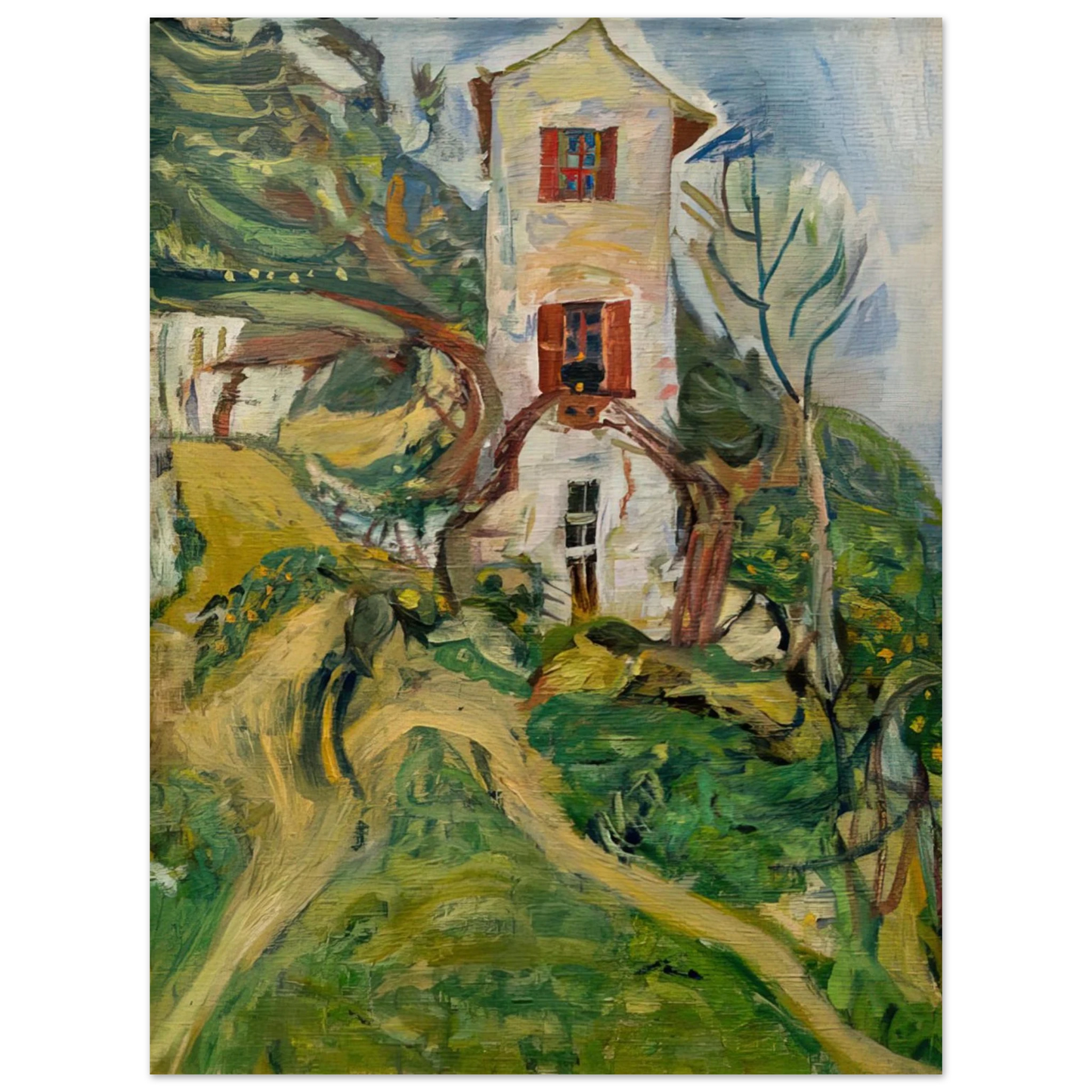 Chaim Soutine - WHITE HOUSE 1918 Fine Art Poster - Default Title
