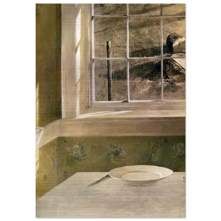 GROUNDHOG DAY - Andrew Wyeth Brushed Aluminum Print - 70x100 cm / 28x40 inches | Andrew Wyeth Aluminum Print | Andrew Wyeth Prints