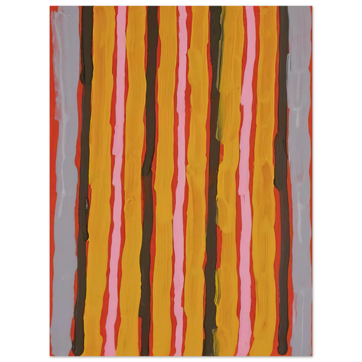 Clifford Possum Tjapaltjarri - Ceremonial Floor Paint - 2001 75x100 cm / 30x40inches Fine Art Poster