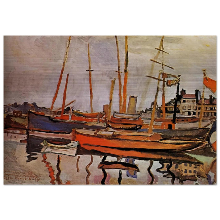 THE PORT OF LE HAVRE 1906 - Raoul Dufy Brushed Aluminum Print - 70x100 cm / 28x40 inches | Raoul Dufy Aluminum Print | Raoul Dufy Prints