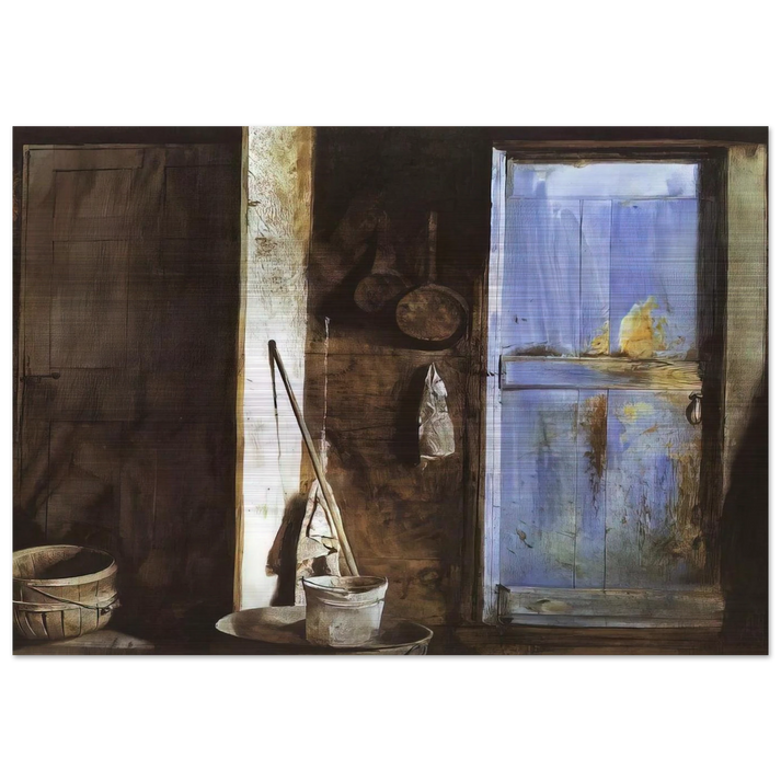 ALVARO CHRISTINA - Andrew Wyeth Brushed Aluminum Print - 70x100 cm / 28x40 inches | Andrew Wyeth Aluminum Print | Andrew Wyeth Prints