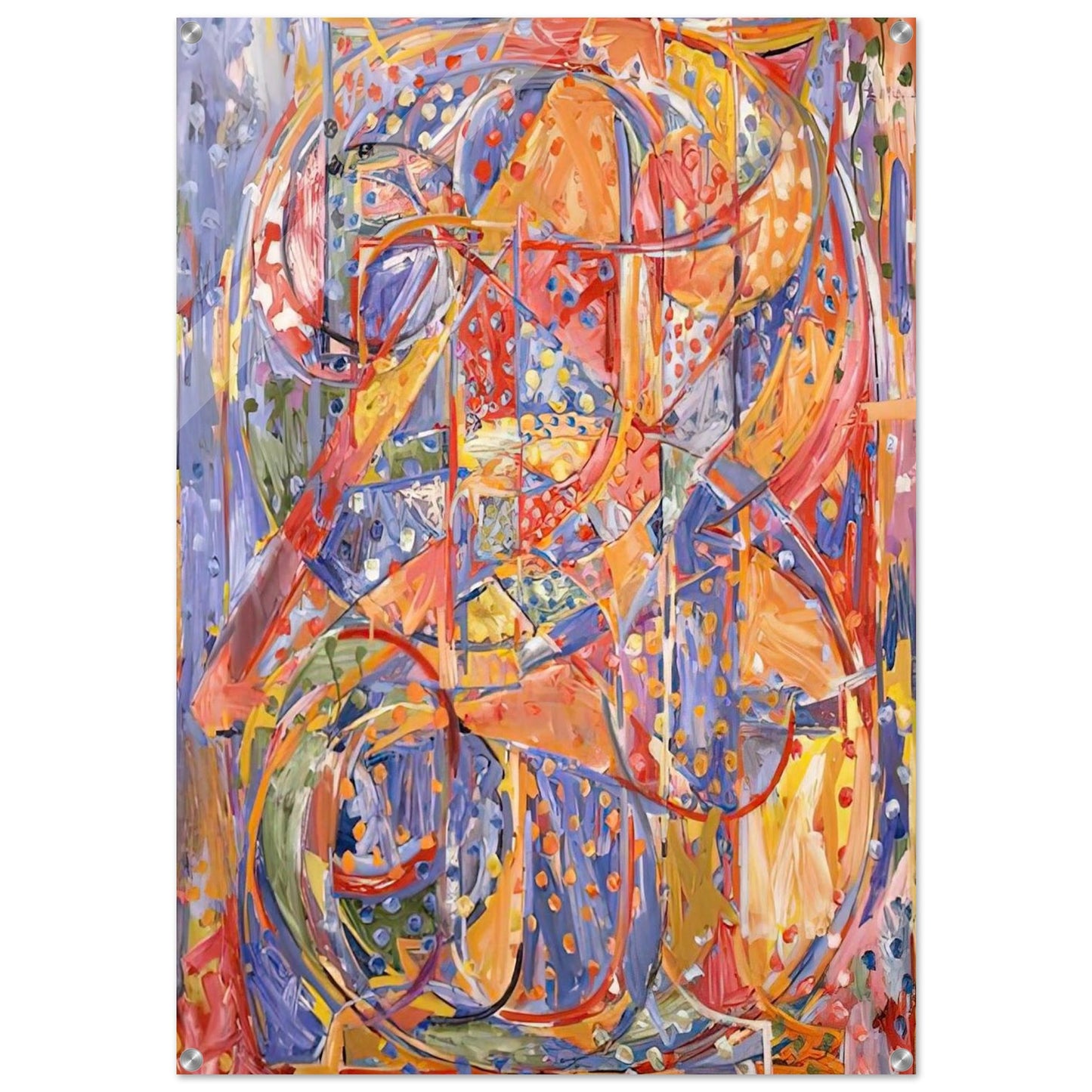 0 THROUGH 9 - Jasper Johns Acrylic Print - 70x100 cm / 28x40″ inches