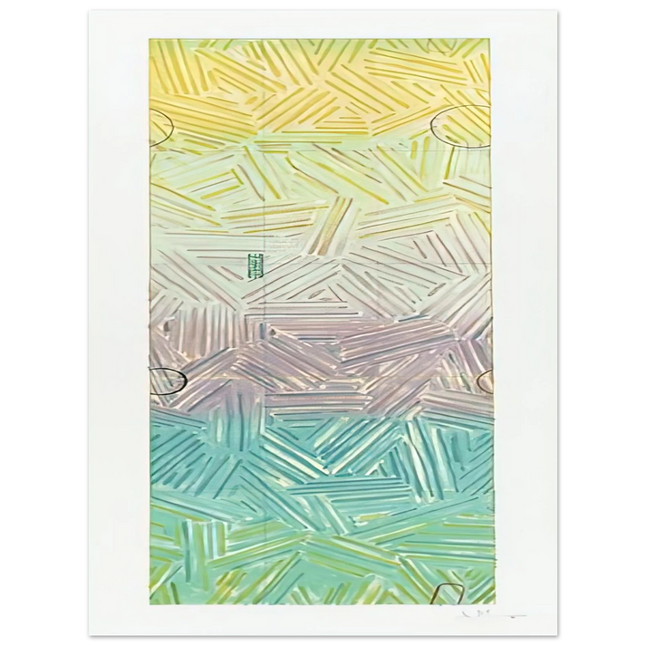 Jasper Johns - USUYUKI ULAE 211 75x100 cm / 30x40inches Fine Art Poster