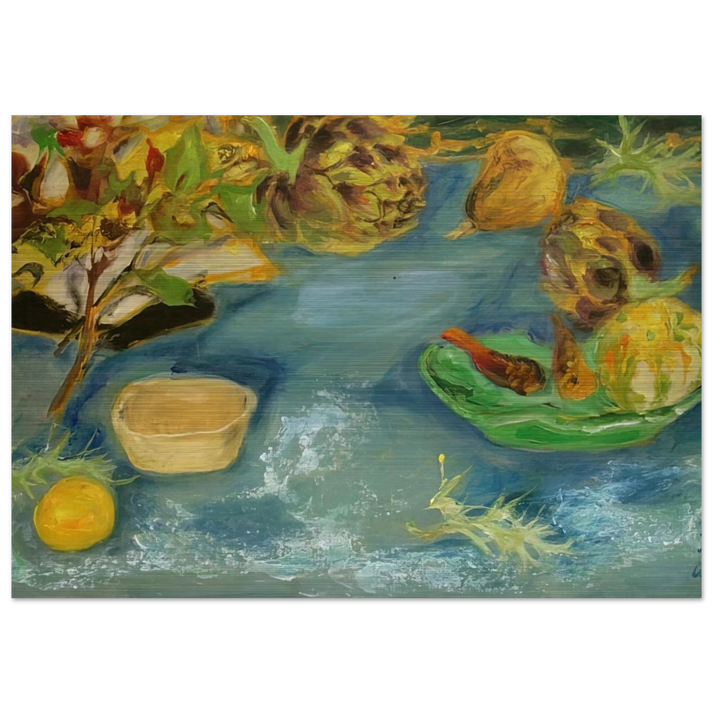 Still life with artichokes - 1956 - Le Pho Brushed Aluminum Print - 70x100 cm / 28x40 inches | Le Pho Aluminum Print | Le Pho Prints