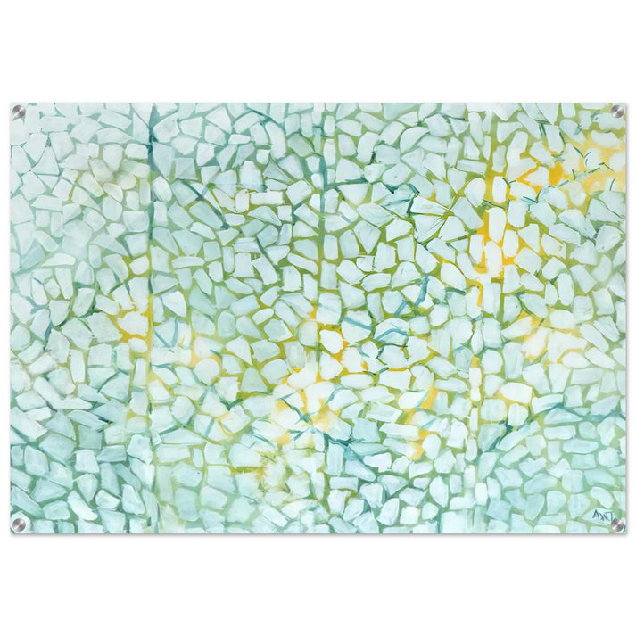 WHITE DAISIES RHAPSODY 1973 - Alma Woodsey Thomas Acrylic Print - 70x100 cm / 28x40″ inches