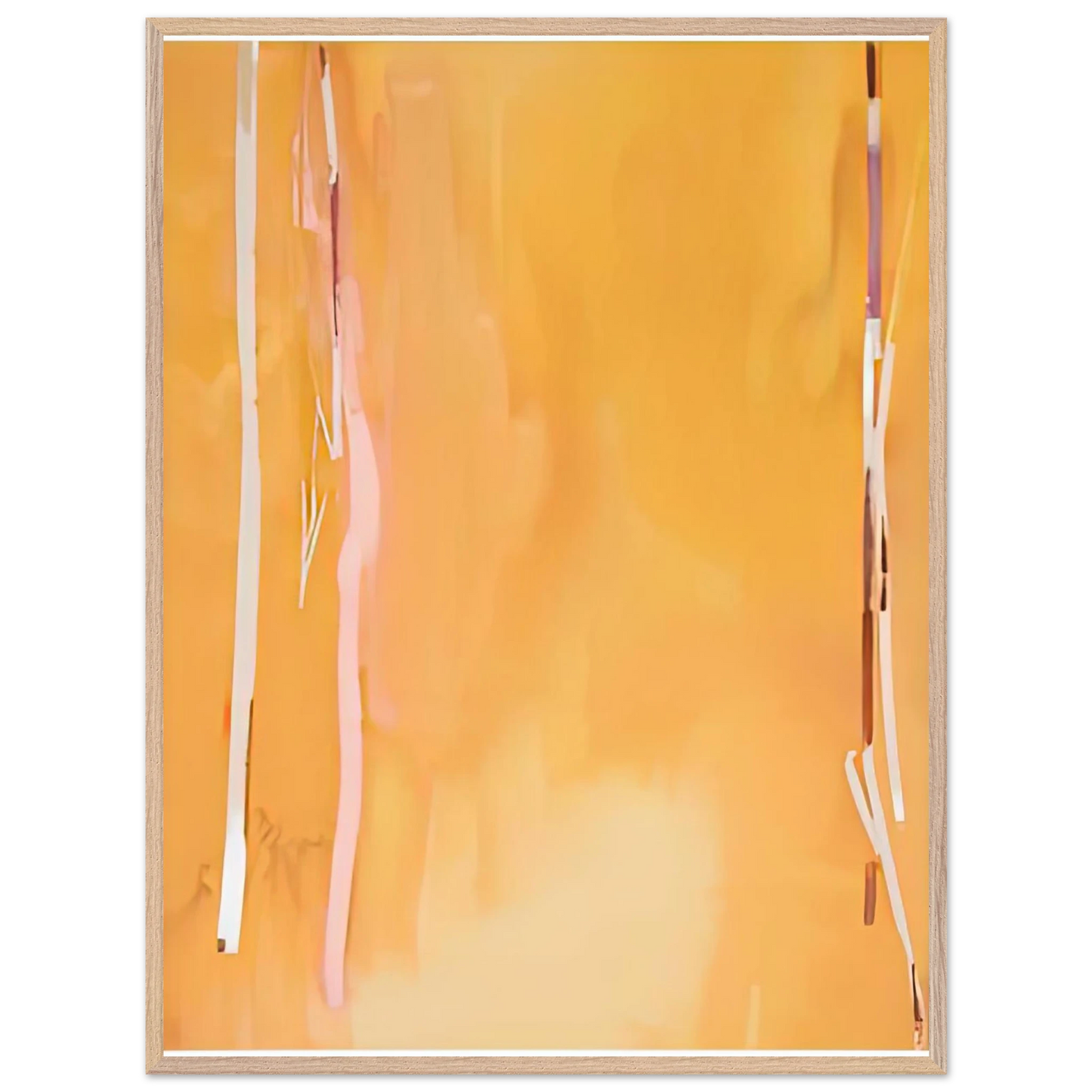 Helen Frankenthaler - Harvest II, 1975- Wall Art - 60x80 cm / 24x32 inches - Premium Wooden Framed Poster With Fine Art Paper - White frame