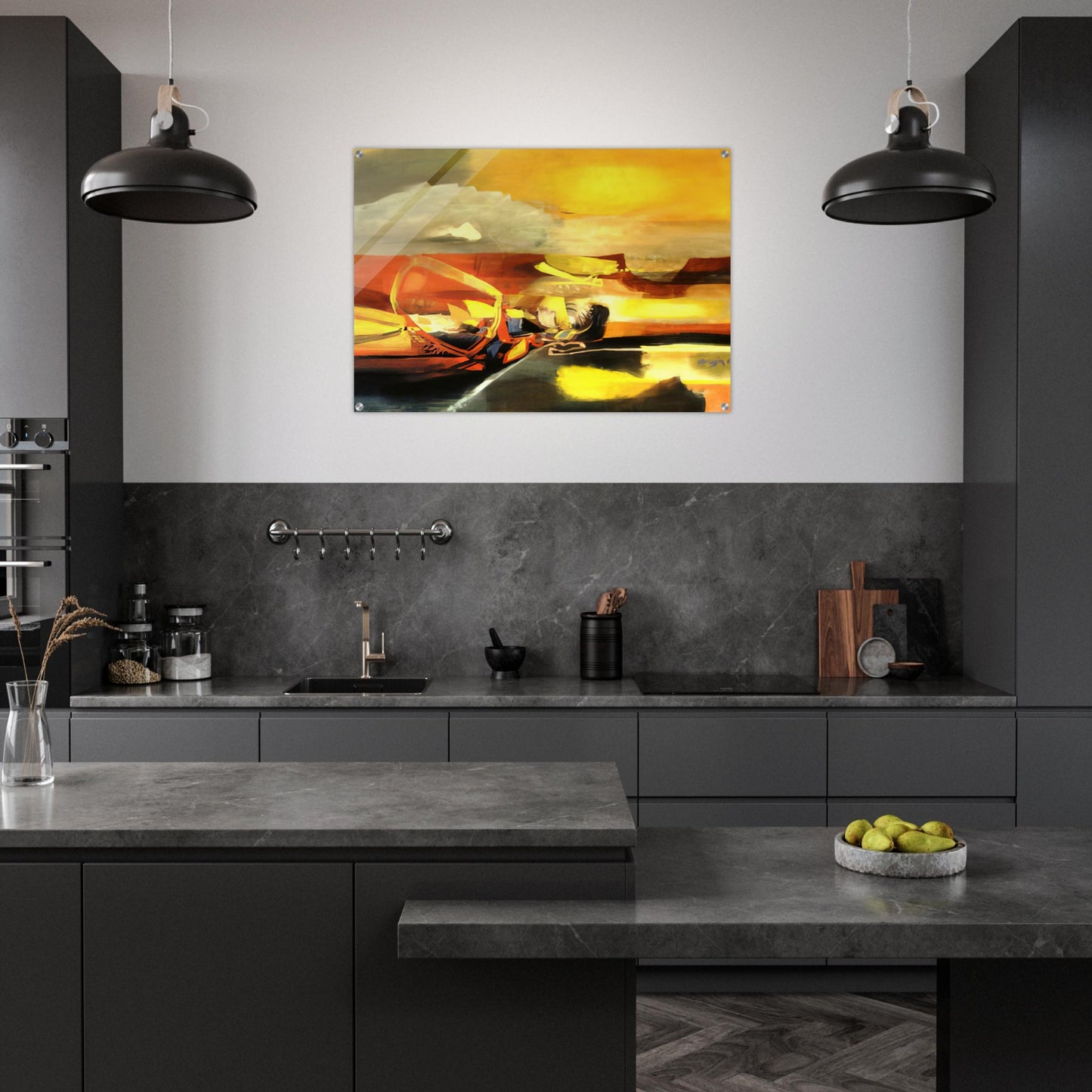 AGUA C LIDA 1962 - Alejandro Obregon Acrylic Print - 70x100 cm / 28x40″ inches | Alejandro Obregon Wall Art | Alejandro Obregon Prints