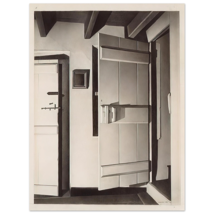 Charles Sheeler - The Open Door - 1932 75x100 cm / 30x40inches Fine Art Poster
