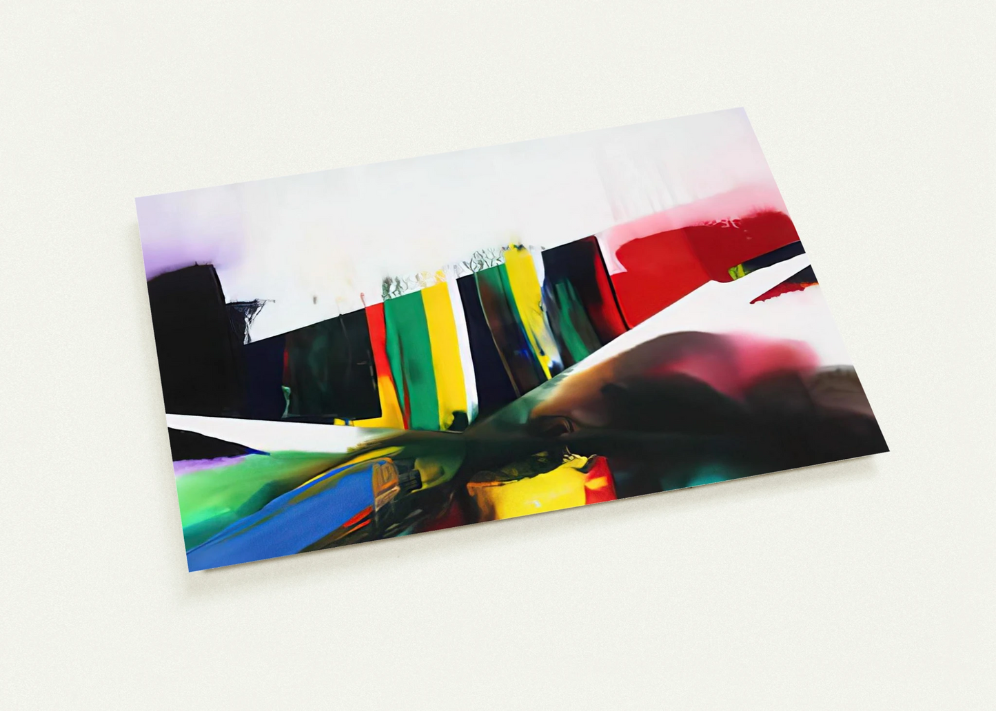 Phenomena Cave of the Prism Winds Year - 1986 By Paul Jenkins Pack of 10 Post Cards | Paul Jenkins Post Cards | A6 (10.5 x 14.8 cm) - 4.1 x 5.8 inches