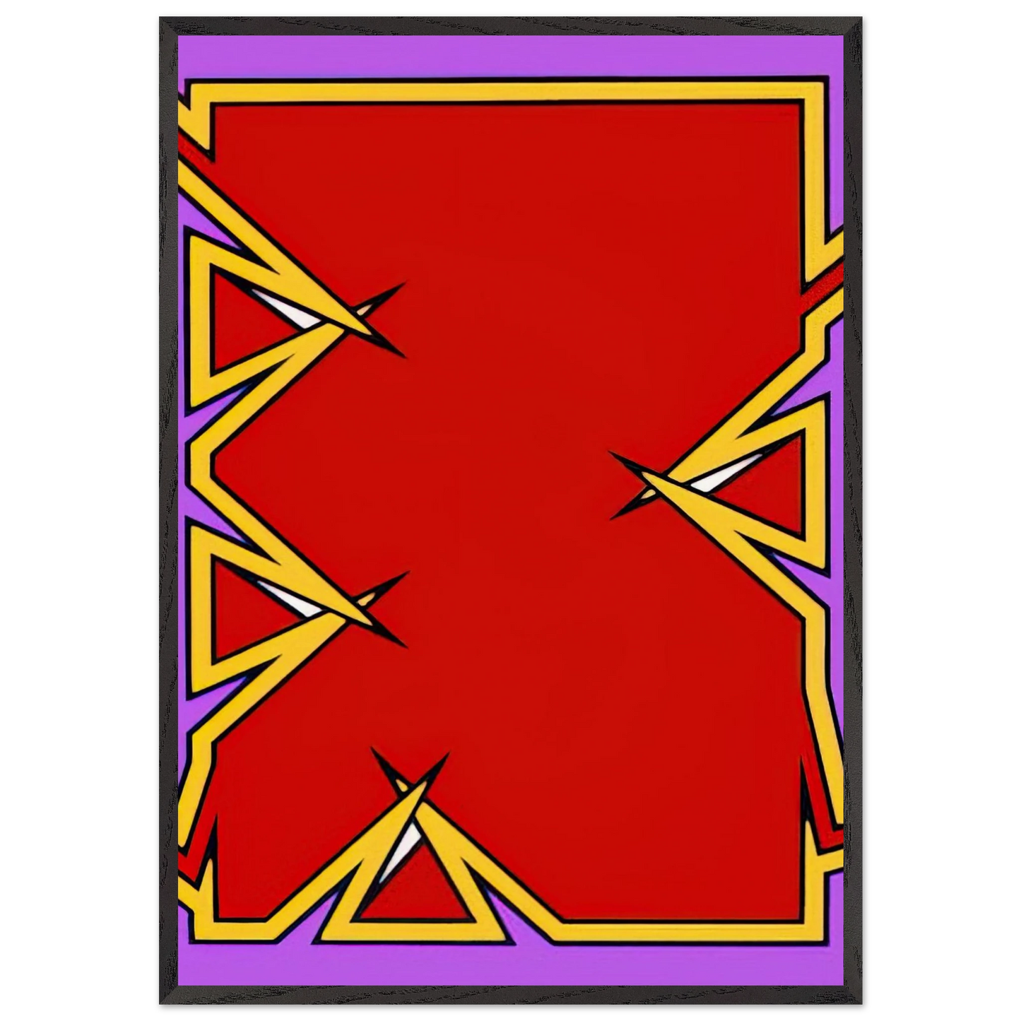 Boston Tea Party - 1975 - Nicholas Krushenick Framed Art Print – Black Wooden Frame - Default Title - -Framed Art Print